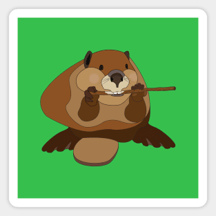 Bucky Beaver Magnet